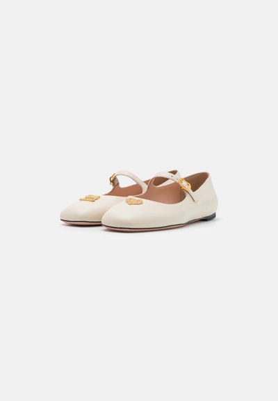 Bally BANYA SWISS - Ankle strap ballet pumps - bone