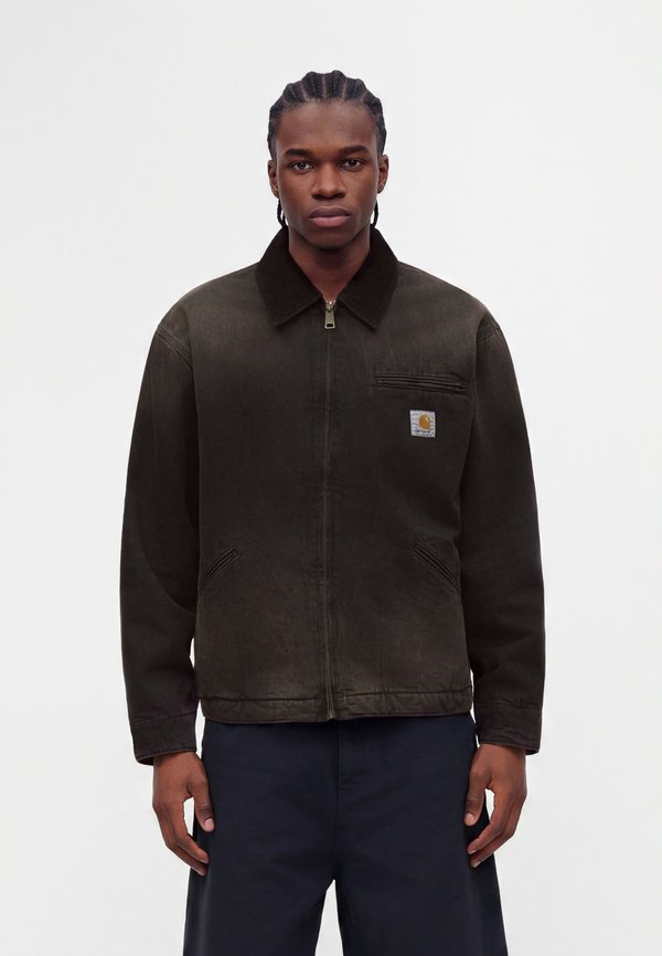 DETROIT JACKET - Jachetă din denim - black /black tobacco