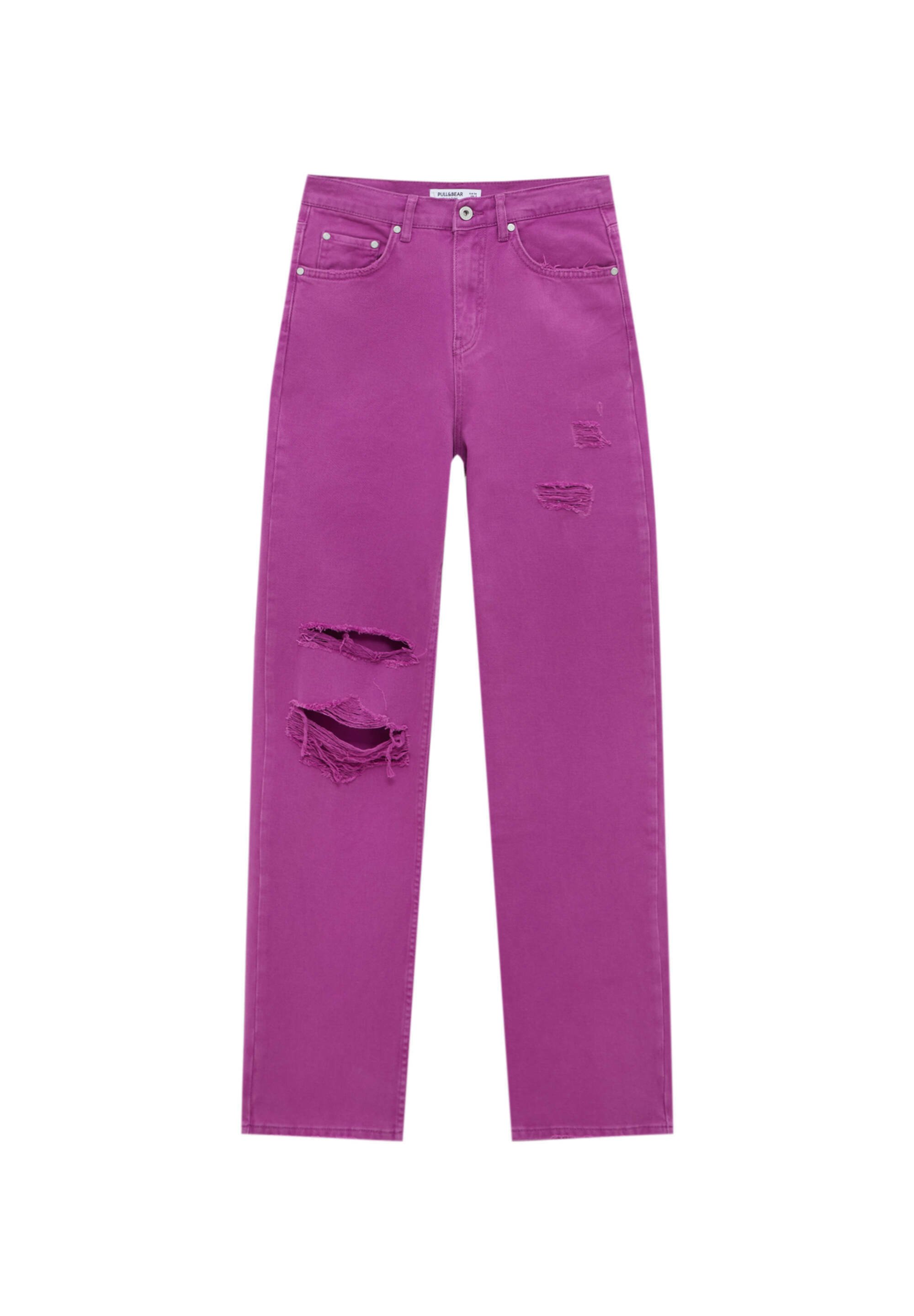 PULL\u0026BEAR RIPPED - Straight leg jeans 