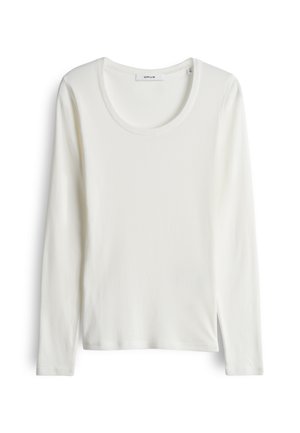 OPUS, SOFT SLIM FIT BASIC - Maglietta a manica lunga - milk
