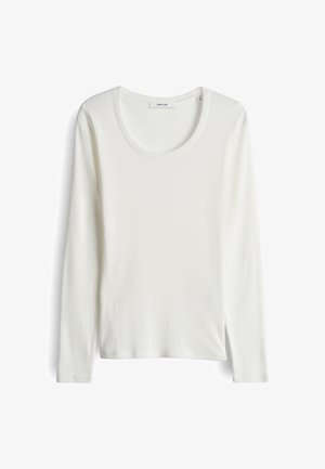 OPUS, SOFT SLIM FIT BASIC - Maglietta a manica lunga - milk