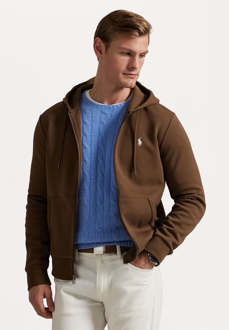 Polo Ralph Lauren - Užtrauktuku užsegamas treningas - chestnut, Padidinti