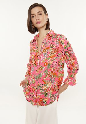 Overhemdblouse - strawberry pink