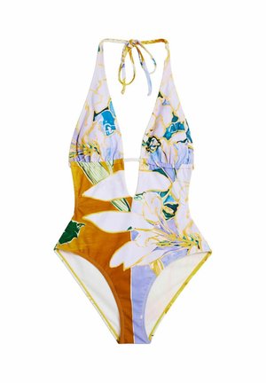 Desigual, SWIMSUIT - PRINTED TRIKINI SWIMSUIT   . - Uimapuku - orange