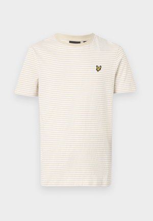 Lyle & Scott BLEND BRETON STRIPE - Print T-shirt - luna/white