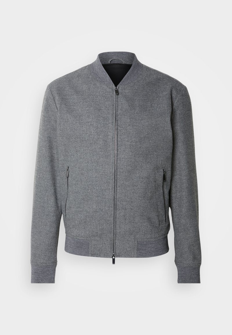 Boss Bomberjacks zilverkleurig