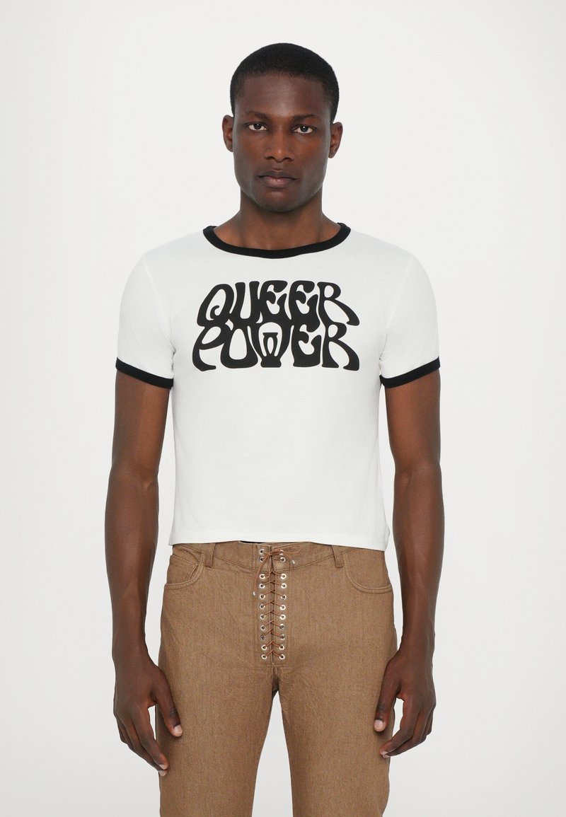 Ludovic de Saint Sernin QUEER POWER UNISEX - T-shirt con stampa - white