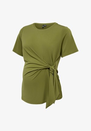 Vero Moda, TOP REGULAR FIT ROUND NECK TOP - T-shirt basique - sphagnum