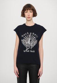 Zadig Voltaire CLOE GUITAR WINGS STRASS T-shirt con stampa