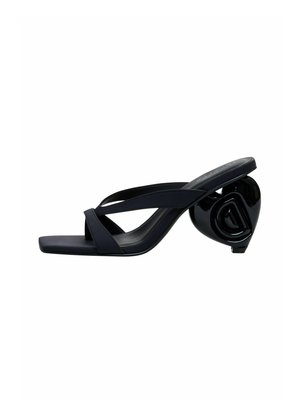 HEART HEEL  - High heeled sandals - black