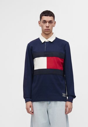 Tommy Hilfiger, FLAG RUGBY - Суитшърт - carbon navy