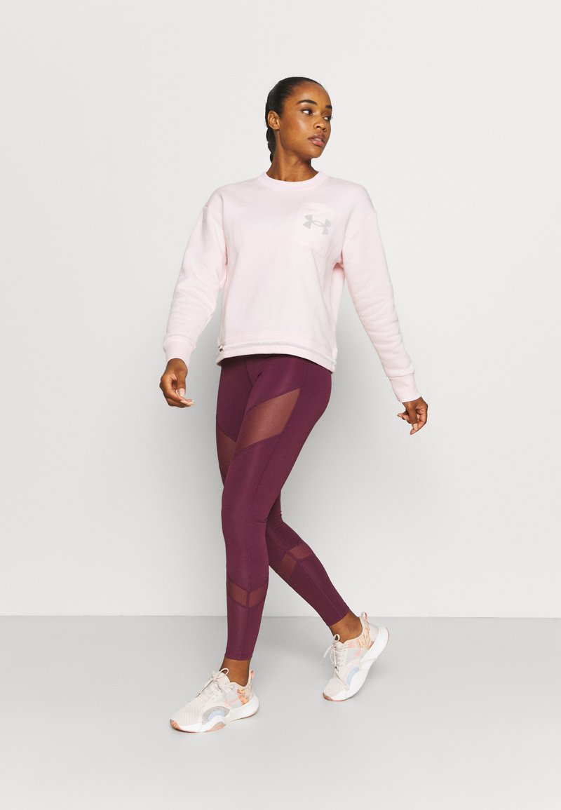 Damen Sportbekleidung | Under Armour RIVAL CREW Sweatshirt pink - VZ85731 Damen Sportbekleidung | Under Armour RIVAL CREW Sweatshirt pink - VZ85731