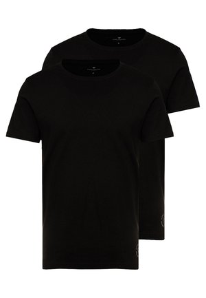TOM TAILOR DOUBLE PACK - T-Shirt basic - black
