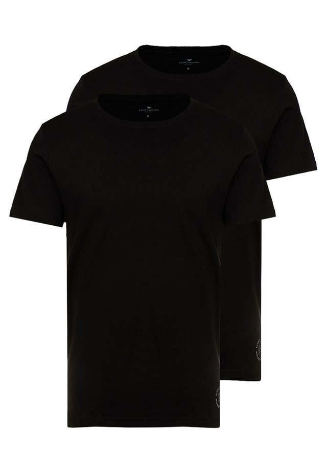 DOUBLE PACK CREW NECK TEE - T-Shirt basic - black
