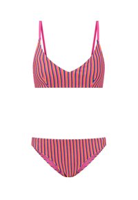 LOU SCOOP SET STRUCTURE - Bikini - pink resort stripe