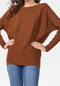 WE Fashion Pullover - cognac