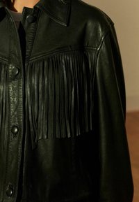Next REGULAR FIT - Bőrdzseki - black