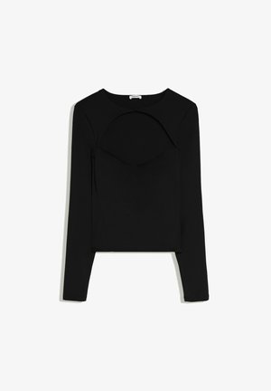 Bershka, T-shirt à manches longues - black