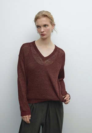 CUTWORK - Pullover - bordeaux