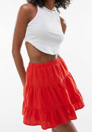 A-line skirt - red