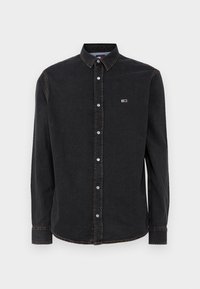 FIT SHIRT WASHED - Button down-skjorte - denim black