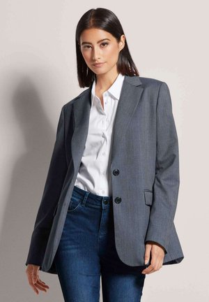 MADELEINE, Halflange jas - misty blue graphite melange