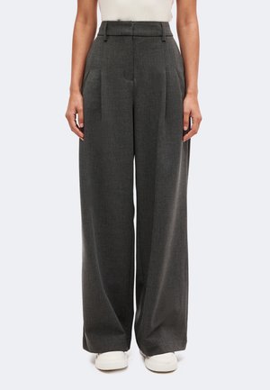 MSCH Copenhagen, PANTS - Панталони - dark grey melange