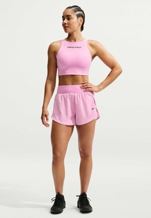 Nike Performance, W NP DF SCULPT 2N1 3IN HR SHRT - Pantaloncini 2 in 1 - pink rise/black