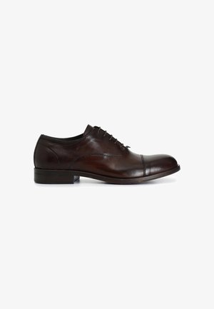 CAFèNOIR, LACE UP - Zapatos de vestir - terra di siena dark