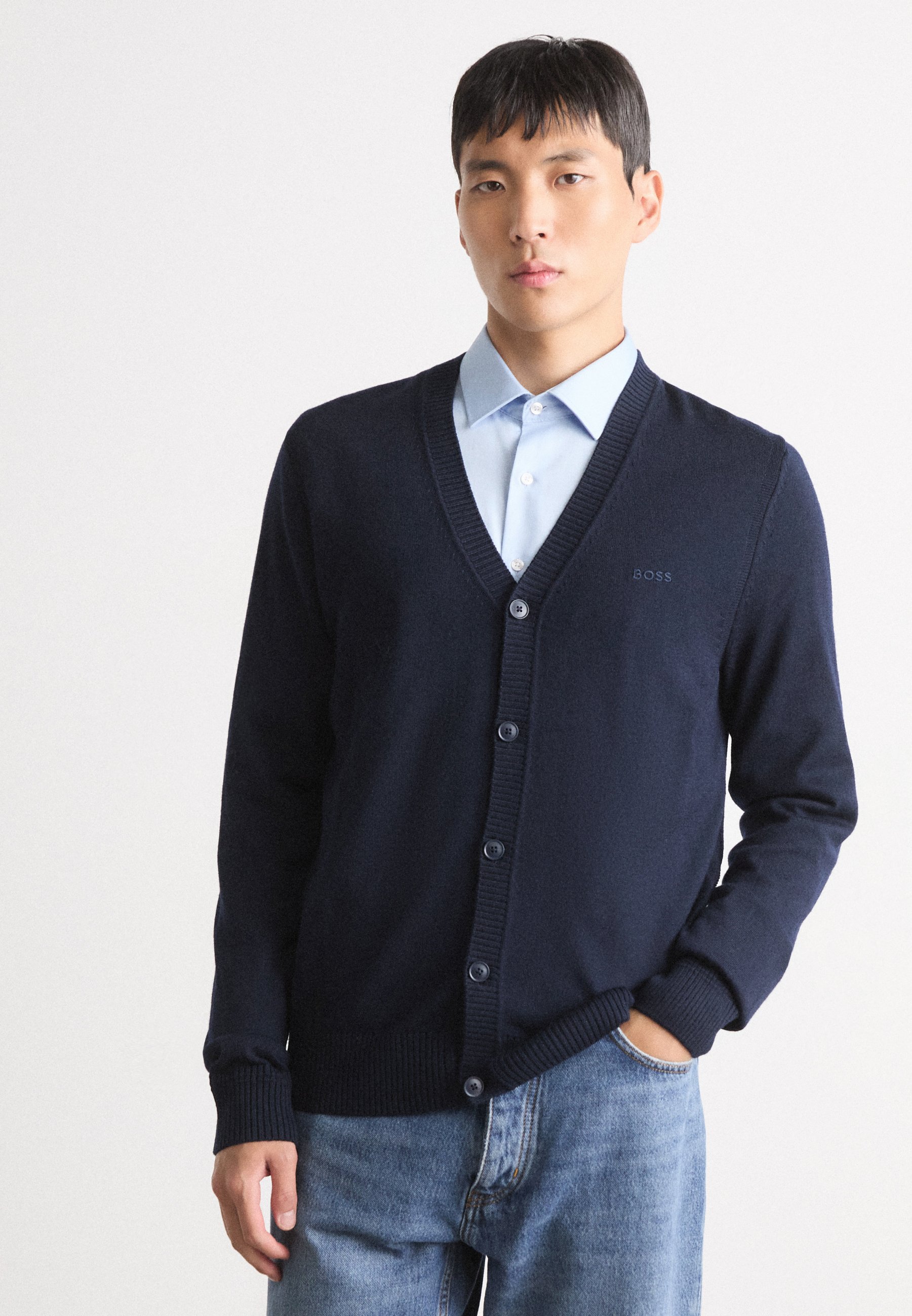BOSS AVAC - Cardigan - marine/dark blue - Zalando.ie