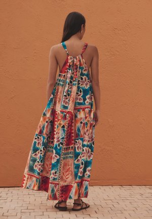 Next REGULAR FIT-SUMMER HALTER - Maxi šaty - teal brown