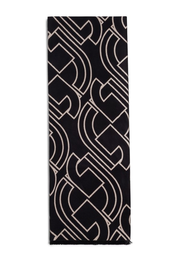 Schal - schwarz beige
