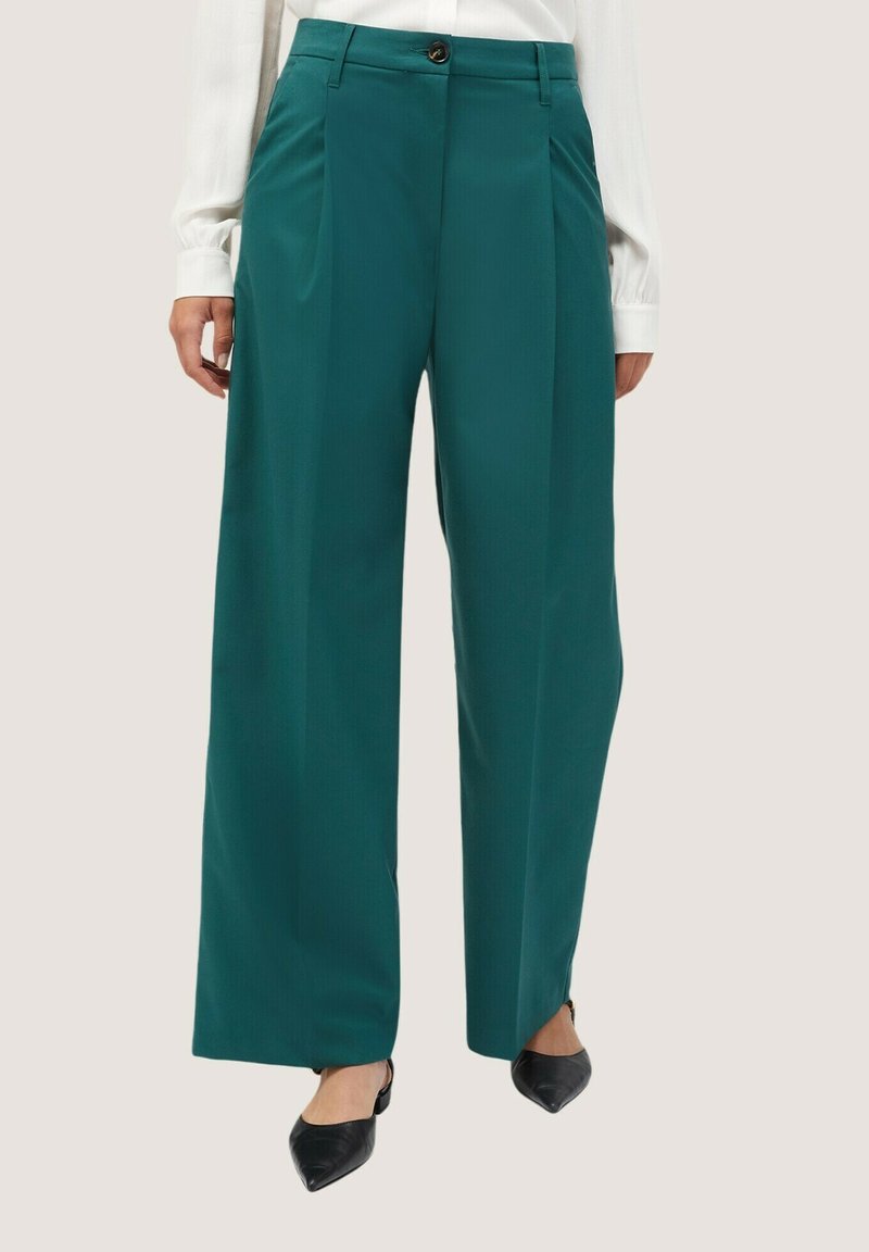 Motivi PALAZZO CON PIEGHE - Broek - verde