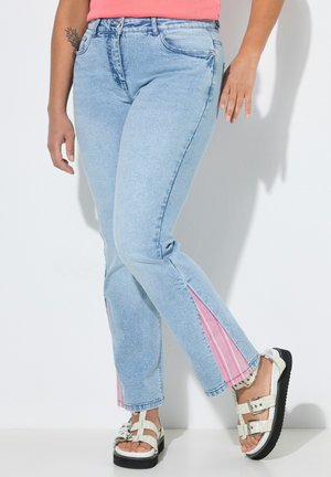 Angel of Style COLOR POP GODET STRETCH-FIT JEANS - Jeans Straight Leg - blue stone