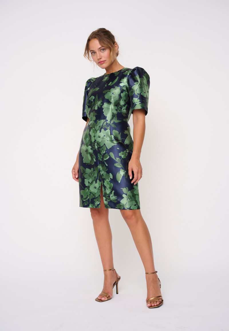 KLEO PUFFÄRMEL UND - Cocktailkleid/festliches Kleid - mehrfarbig