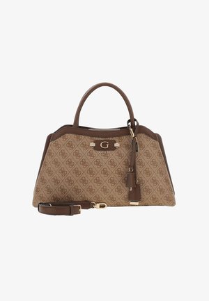 Guess, LINDSEY UMHÄNGETASCHE - Handtasche - mehrfarbig braun