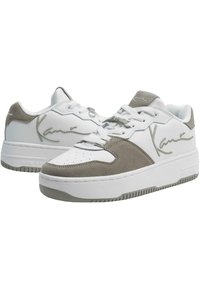 Karl Kani HIGH - Tenisice - white olive