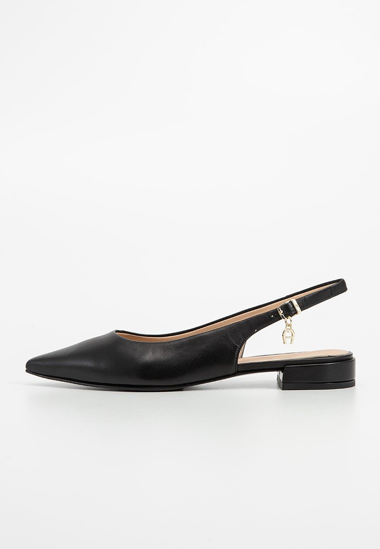 aigner Slingback ballerina´s zwart