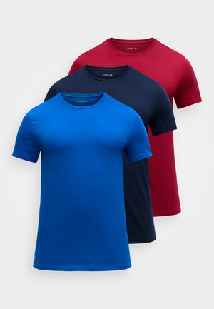 UNDERWEAR 3 PACK - Potkošulja - bordeaux/cobalt/navy blue