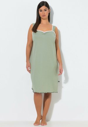 Ulla Popken, 2 PACK SLEEVELESS NIGHTGOWNS - JADE FLORAL - Noční košile - mint