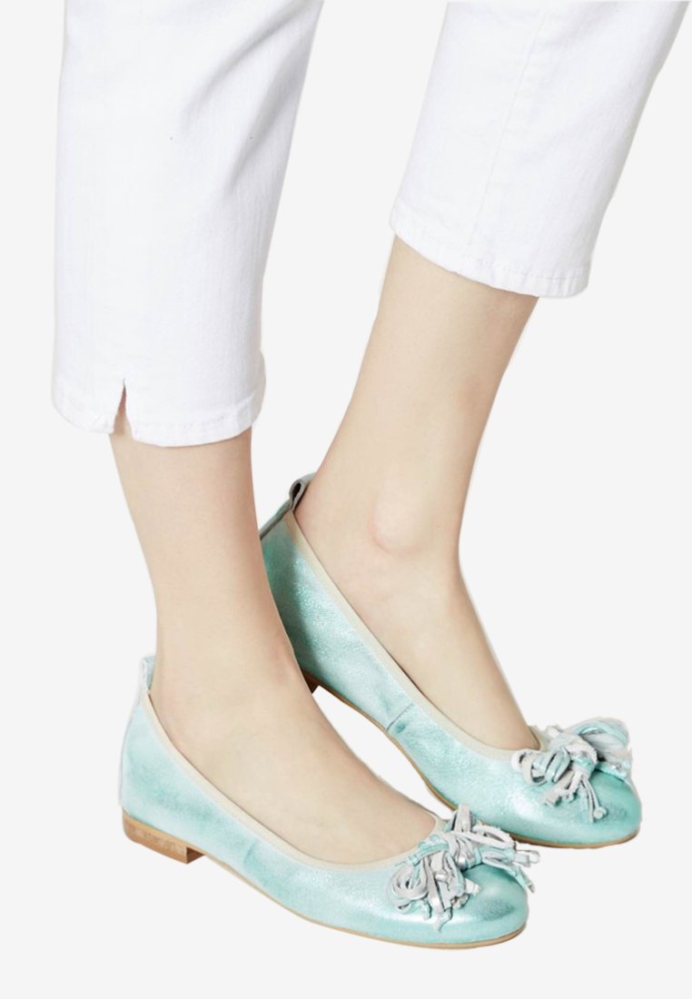 Ballerinaskor turquoise metallic Ballerinaskor turquoise metallic
