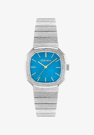 Versace, VINTAGE - Ure - silver-coloured tone and turquoise