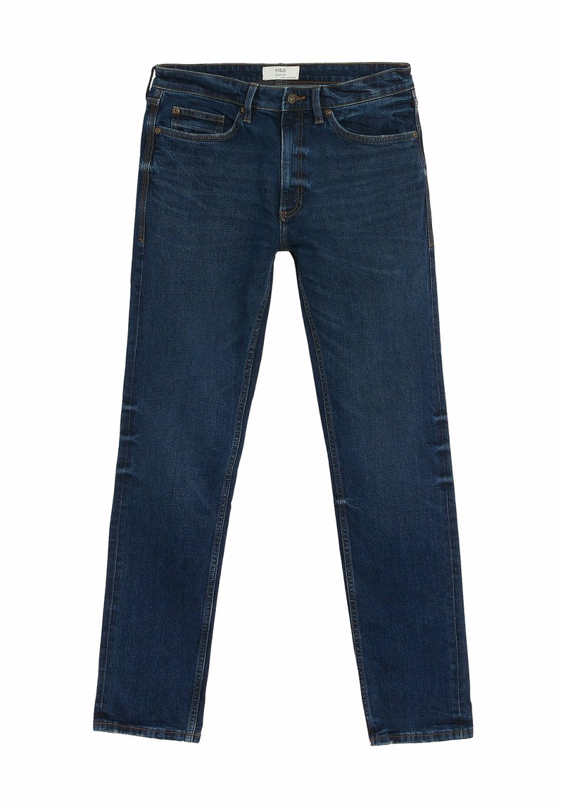 Marks & Spencer VINTAGE WASH STRETCH Jeans Slim Fit indigo/blau Zalando.at