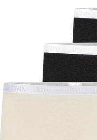 Schiesser 3-PACK  - Panties - schwarz weiss