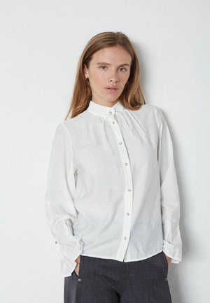 NIAM - Blúzka so zapínaním na gombíky - white
