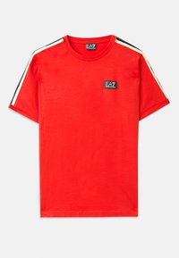 LOGO SERIES TAPE TEE  - Trükipildiga T-särk - molten lava