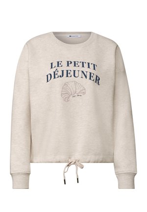 Street One, LANGARM SWEATSHIRT MIT WORDING - Sweatshirt - stone sand mel.