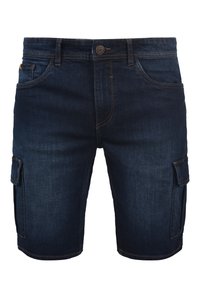 BHJACKO REGULAR FIT - Farmer rövidnadrágok - denim darkblue