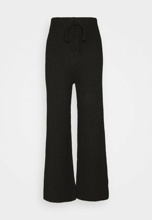 WIDE LEG TROUSER - Pantalon classique - black