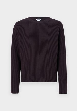 Weekday, ARTHUR RIBBED SWEATER - Pullover - burgundy